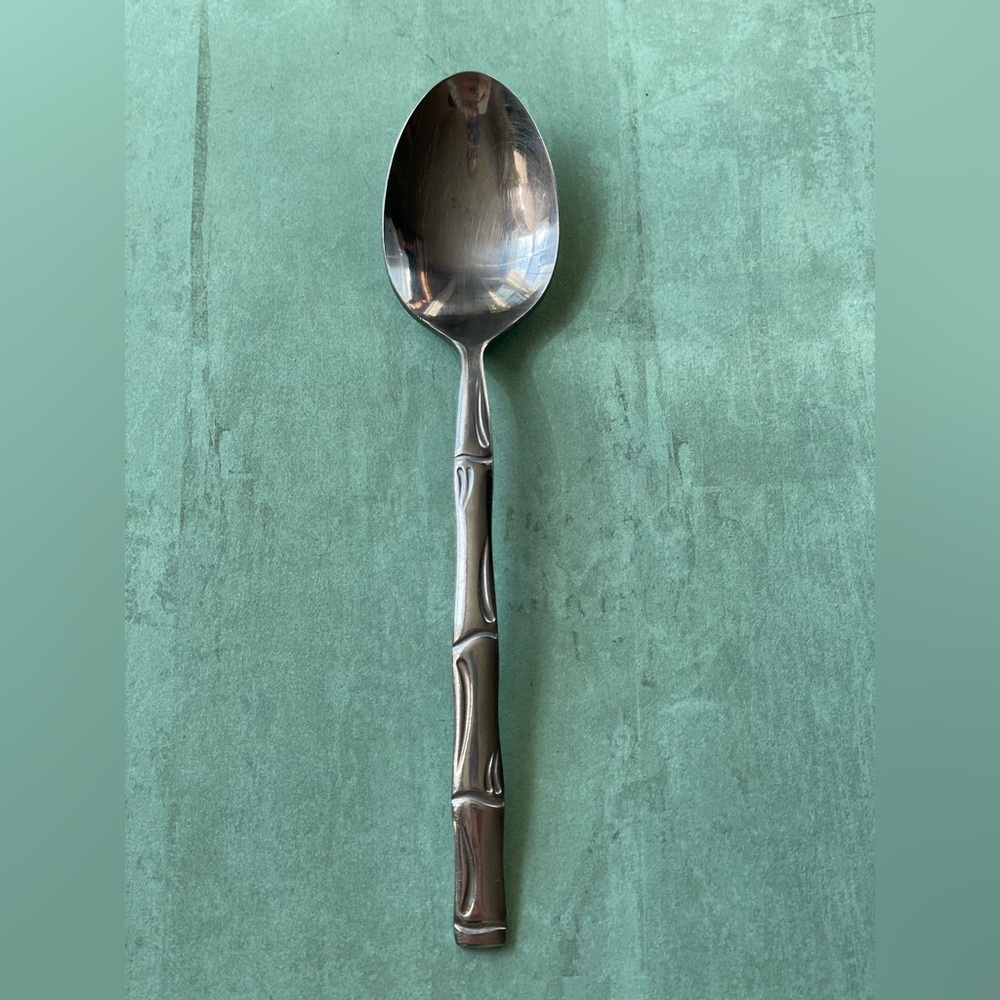 Vintage Home Concepts Silver bamboo standard dinner spoon stainless